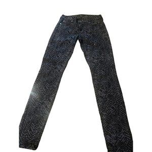 7 For All Mankind Women's Animal Print Pattern Jeans Size 26